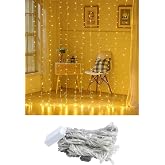 Fringed Curtain Led Lights Animated Controlled Plug - Daylight (2x2)