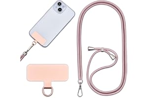 Jaslongri Handykette Universal, Handy Lanyard, Hanging around the neck or diagonally spanning, with a metal patch and adjustable and detachable rope.