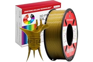 XINGTONGZHILIAN PLA 3D Printer Filament 1.75mm,PLA Filament,3D Printing Filament Material Dimensional Accuracy +/- 0.02 mm,1kg/Spool (2.2 LBS) for 3D Printers,Bronze PLA