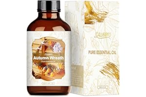 SALUBRITO Jesienny olejek eteryczny z wieńca 120 ml, jesienny olejek eteryczny do dyfuzora, na Halloween, Boże Narodzenie