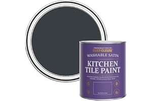 Rust-Oleum Grey water resistant Kitchen Tile Paint in Satin Finish - Anthracite (RAL 7016) 750ml