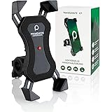 PRIMEMION - Stabile Handyhalterung Fahrrad & Motorrad | Universal Fahrrad Handyhalterung mit 360° Kugelgelenk | Motorrad Hand