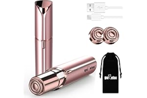 ‎GURELAX Der Flawless Gesichtsepilierer Damen Wiederaufladbar, 2 x Ersatzköpfe Enthalten, Gesichtshaarentferner für Frauen Schmerzlos, Gesichtshaarentferner, Für Wangen, Kinn, Arme