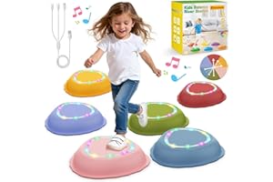 BIVBTP Kids Stepping Stones, Non-Slip & Durable Sensory Toys, Balance Stepping Stones, Outdoor Garden Toys for Toddlers Age 3-5, Indoor & Outdoor Obstacle Course Toys, Gift for Boys & Girls