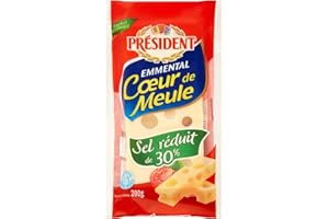 Président Emmental, teneur en sel réduite - La plaquette de 200g