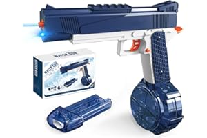 AIPINVIP Electric Water Gun Full Auto Water Pistol with Nightlight Long Range One-Touch Automatic Water Guns for Adults Kids Outdoor Pool Summer Beach
