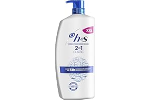 HEAD & SHOULDERS H&S Champú Y Acondicionador Anticaspa 2in1 Classic, Hasta Un 100 % Libre De Caspa, 1000 ml