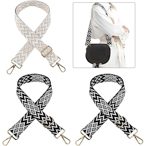 2 Tracolle Per Borsa Donna Regolabili - Cinghia Larga 3.8cm Con Moschettone - Foto 3