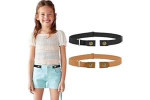 Werforu Ceinture extensible, sans boucle, pour enfants : garçons et filles, jusqu'à 61 cm