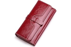 SENDEFN Purses for Women, RFID Blocking Wallet for Women, Long Ladies Purse with Multiple Card Slots and Zipper Compartment