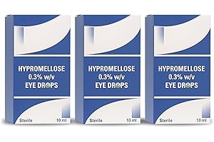 Hypromellose Lubricating Eye Gel for Dry, Tired Eyes - Intensive Lubrication & Moisturising Formulation for Daily Eye Care Routine - Immediate Eye Hydration | 3 x10 ml Pack | SterlingSquare