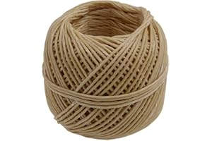 CUTEFLY Mnixy Mecha de cáñamo orgánico, Mecha de Cera de Abejas, Mecha de cáñamo orgánica, 61 m, para salón, Dormitorio, Comedor, Iglesia