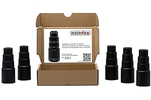 MOTODOX Prodotto in Germania – Adattatore universale per aspirapolvere, tubo di aspirazione, adattatore di aspirazione della polvere per utensili adatti per Makita, Bosch, Kärcher eccentrica