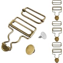 Hebillas Para Peto - Pack De 3 Pares Metálicos Con Botones