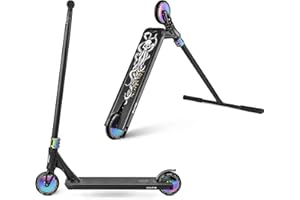 Scooter eléctrico Movino Kraken Neogold, Sistema de compresión IHC, rodamientos sellados, Horquilla de Aluminio, Ruedas de núcleo Completo de 120 mm, una Plataforma de Carretera