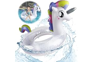 Schwimmring Einhorn, Darryy Schwimmtiere Einhorn, Schwimmparty, Einhorn Schwimmtier, Schwimmreifen, Schwimmring, 90 * 55cm, Sommer, Strand