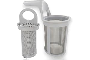 DL-pro Sieb für AEG Electrolux Juno Zanussi 5029777400/7 50297774007 Feinsieb + Grobsieb mit Griff ca. 80mmØ für Spülmaschine Geschirrspüler wie ESF ESI ESL ESU GA ZDS ZDI ZDT ZDU AEG Favorit FAV