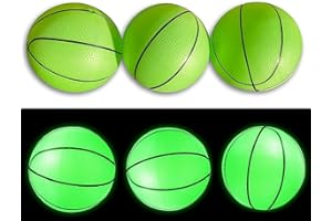 Toys+ 3 Pack! Inflatable Glow in The Dark Mini Basketballs Includes Pump and Needle Magic Shot Pro Mini Hoop Basketballs