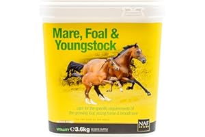 NAF Mare, Foal & Youngstock 3.6kg – Comprehensive Nutritional Support for Breeding & Growing Horses – With Vitamins, Minerals & Amino Acids for Development & Health