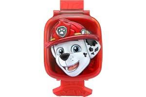 VTech - Pat' Patrouille, La Montre-Jeu Interactive de Marcus, Montre Enfant à Clapet avec Écran Animé, Bracelet Souple, 12 Cadrans, 4 Jeux, Cadeau Enfant de 3 Ans à 7 Ans - Contenu en Français