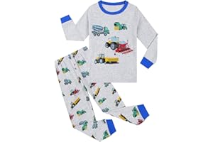 Codkkre Pigiama per Bambini Dinosauro Manica Lunga Cotone Inverno Natale Pigiama 3-9 Anni