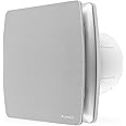calimaero® BREEZE Bathroom Extractor Fan 100mm with Over-run And Backdraft Shutter, 4 inch Bathroom Fan with Humidity Sensor, Energy Efficient, Quiet, Plastic 12 W, 95m³/h, 32db, Ipx4,