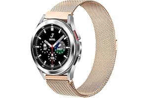 ANNYOO Bransoletka do zegarka Samsung Galaxy Watch 46 mm, szerokość 22 mm, pleciona siatka, bransoletka do zegarka ze stali nierdzewnej, metalowa bransoletka do Gear S3 Classic/S3 Frontier