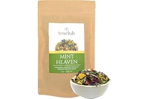 Podstawowa herbata ziołowa, luzem, 100 g, mieszanka ziołowa z pokrzywem, trawa cytrynowa, herbata basowa Wellness, TeaClub Herbal Tea Mint Heaven