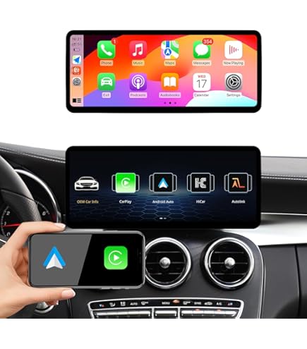 Ninetom 8,9 Zoll Car Radio, CarPlay/Android Auto/Mirrorlink/GPS für BMW