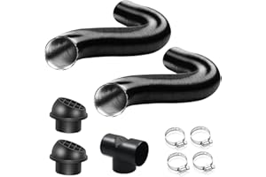 autozen Diesel Heater Exhaust Pipe Set, 75mm T Piece Diesel Heater Ducting for Diesel Heater Accessories