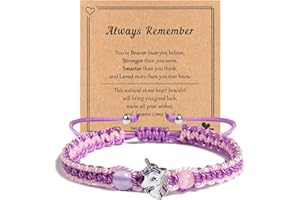Mezrkuwr Unicorno Bracciali per bambini Bracciali con corda intrecciata regolabile bracciali per bambini ragazze regali unicorno per ragazze bracciale bambini per i migliori amici