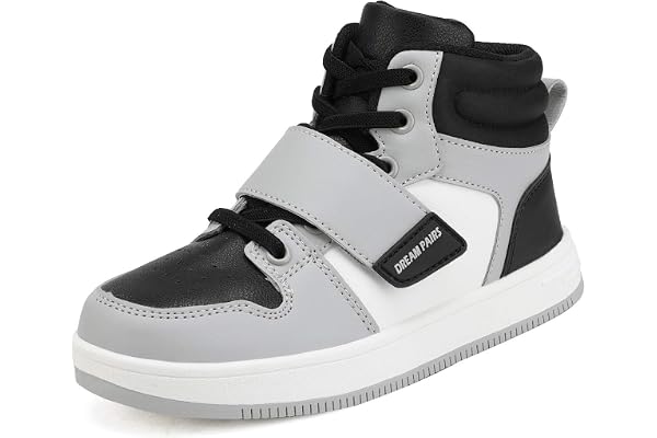 DREAM PAIRS unisex basket skyhigh skor | Slip on Easy-Care hög topp övre vadderad komfort innersula dragkraft hållbar yttersula atletisk vardagskläder skola