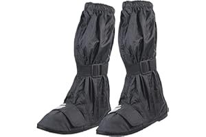 Scoyco Copriscarpe impermeabili da uomo con riflettore per moto esterni antiscivolo con cerniera riutilizzabili per campeggio pesca ciclismo