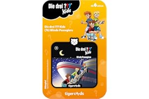 tigermedia tigercard Los Tres niños Episodio 76 pasajeros Ciegos avión Detective Historias tigerbox niños Reproductor mp3 audiolibro música