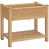 Yaheetech Hochbeet Frühbeet Kräuterbeet Pflanzkübel Gemüsebeet für Garten, Terrasse, Balkon, 86 x 46 x 76 cm