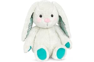 B. toys - Coniglietto di peluche - Animale di peluche super soffice - Giocattolo coniglio lavabile - HappyHues per neonati e bambini - 0 mesi +, bianco Peppy