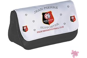 Trousse Stade Rennais Football Club personnalisée prénom Trousse SRFC - Trousse Rennes - cadeau anniversaire - cadeau de noël - fête des pères