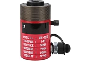 Odorkle Cilindro Hidráulico, RCH-1050 14T Gato Hidráulico Industrial Cilindros de Presión ZG3/8”
