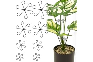 BAFIWU 8 Stück Pflanzenstütze Staudenhalter, Pflanzenstielhalter Pflanzen Stütze, Pflanzstützgreifer Pflanzenklammern für Monstera Rankhilfe und Alocasia, Tomaten Hortensien (8)