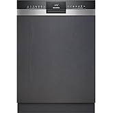 Siemens SX53ES02CE XXL-Geschirrspüler iQ300, teilintegrierte Spülmaschine mit Besteckschublade, 60 cm, HomeConnect, varioSpee