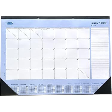 2026 Spiraal Kalender 9x12 Inch - Maandelijks Planner Met Bucketlist En Notities