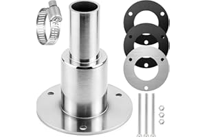 UGBO Durch Rumpf Auspuff Hautanpassung Edelstahl Standheizung Auspuffrohr für 24mm Abgasschlauch Schiffsauspuff Rohrauspuff Dieselheizung Zubehör Standheizung Auspuff für LKW Boot Auto