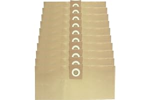 SPARES2GO Sacs solides à poussière compatible avec Titan 16L 20L 30L 40L aspirateurs (lot de 5, 10, 15, 20 + désodorisants) 5 Bags