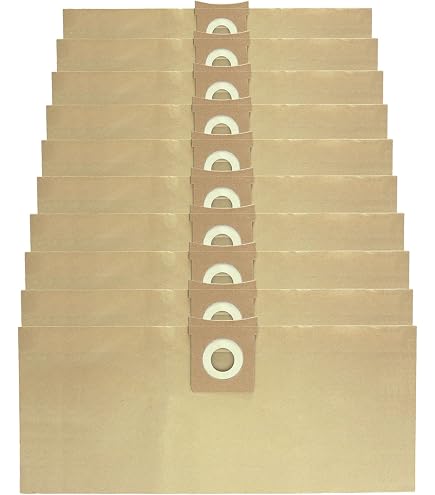 SPARES2GO 10 Sacchetti Polvere Compatibili Con Aspirapolvere DeWalt DXV23PTA (23L), DXV38S (38L), DXV20PA (20L) Wet & Dry