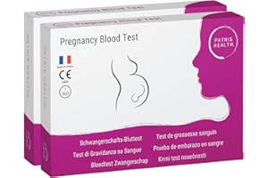 2x Test di Gravidanza su Sangue Patris Health®, Rileva la Gravidanza prima dei Test su Urina
