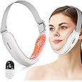 V-Face Shaping Massager Electric,ANLAN EMS Double Chin Reducer,Microcurrent Face Lift Device,42°C Red Blue Light Therapy LED SkinTightening Machine,Jawline Exerciser with 4 Modes and Remote Control