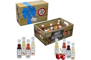 CREOLOGIC Obstgarten mit Obstlikör · Geschenkidee für Männer und Frauen mit Alkohol · 8 x Obst-Likör · Hochwertige Geschenkbox (Obstgarten 30)