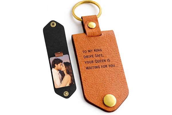 The Bae Gift Personalised Leather Keychain with Custom Name & Charm, Unisex, Modern Style, Customisable