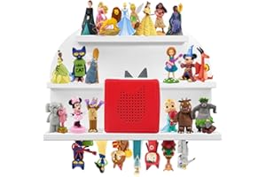 FURAOMEILI Magnetisches Regal für Tonie Figuren,Wandregale für die Toniebox,Organizer zur Aufbewahrung von Tonie-Hörspielfiguren,kompatible Ladestation fürs Kinderzimmer,Kiefernholz,Bogenform,Groß(Weiß)