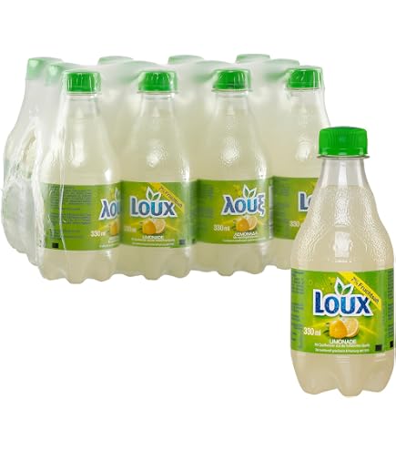 Loux Orangenlimonade 12x 0,33l | Limonade aus Griechenland | inkl. 3€  EINWEG Pfand
